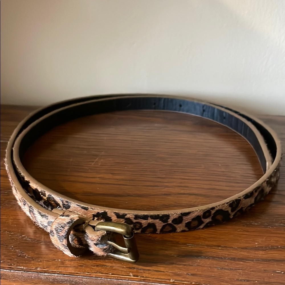 Ricki’s skinny leopard print belt L
